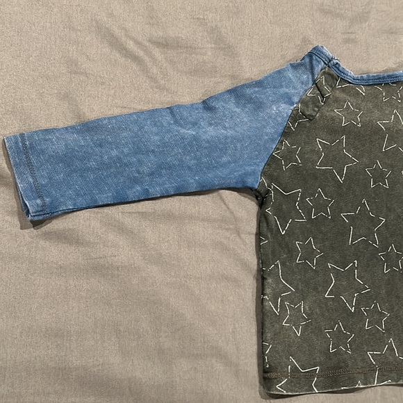 Zara Baby Blue/Black Shirt Size 6-9 Months Never Worn - Picture 7 of 7